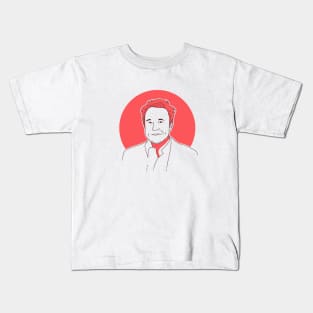 Elon Musk Line Art Kids T-Shirt